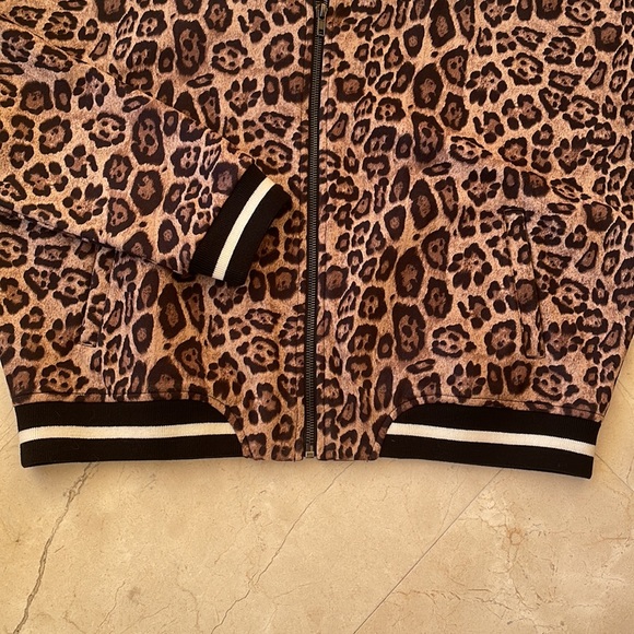 BB DAKOTA LEOPARD PRINT BOMBER JACKET - Picture 4 of 8